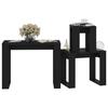 VidaXL Nesting Tables 3 Pcs Black Engineered Wood 808604