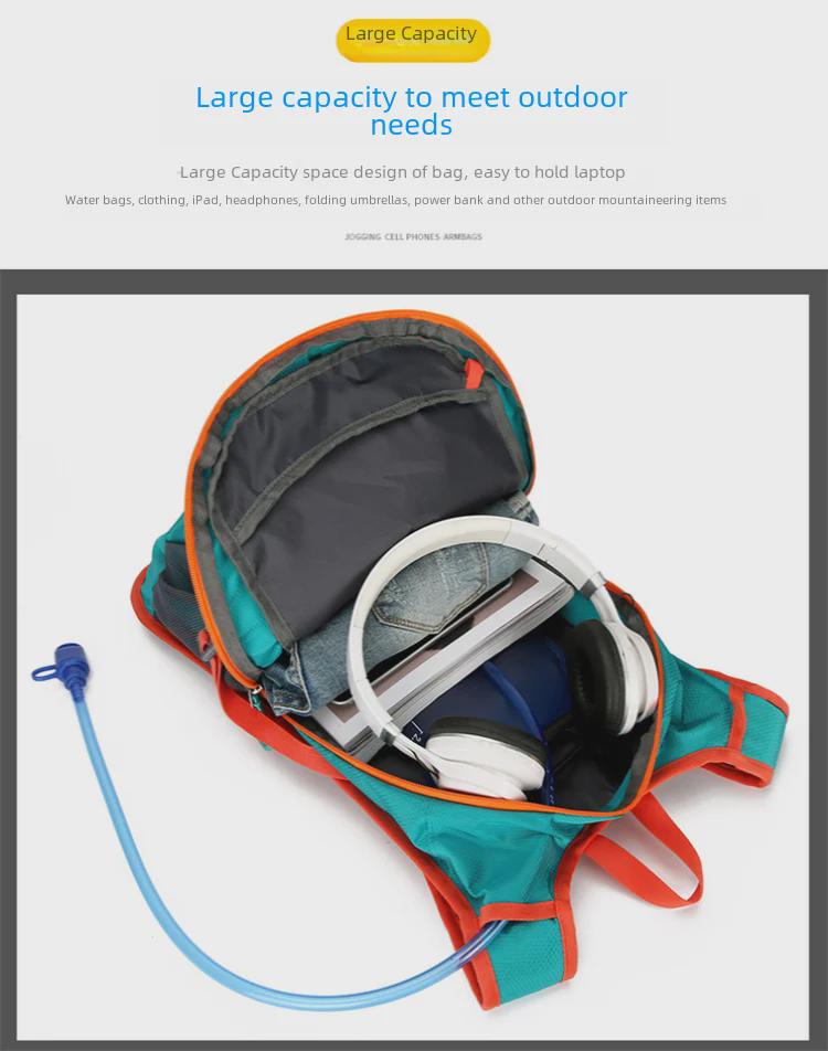 Voděodolný cyklistický cestovní batoh s velkou kapacitou 2024 - odolný polyester pro venkovní sporty