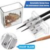 4 Holes Pencil Sharpener Multi-functional Sketching Students Manual Sharpener  Sketching Use