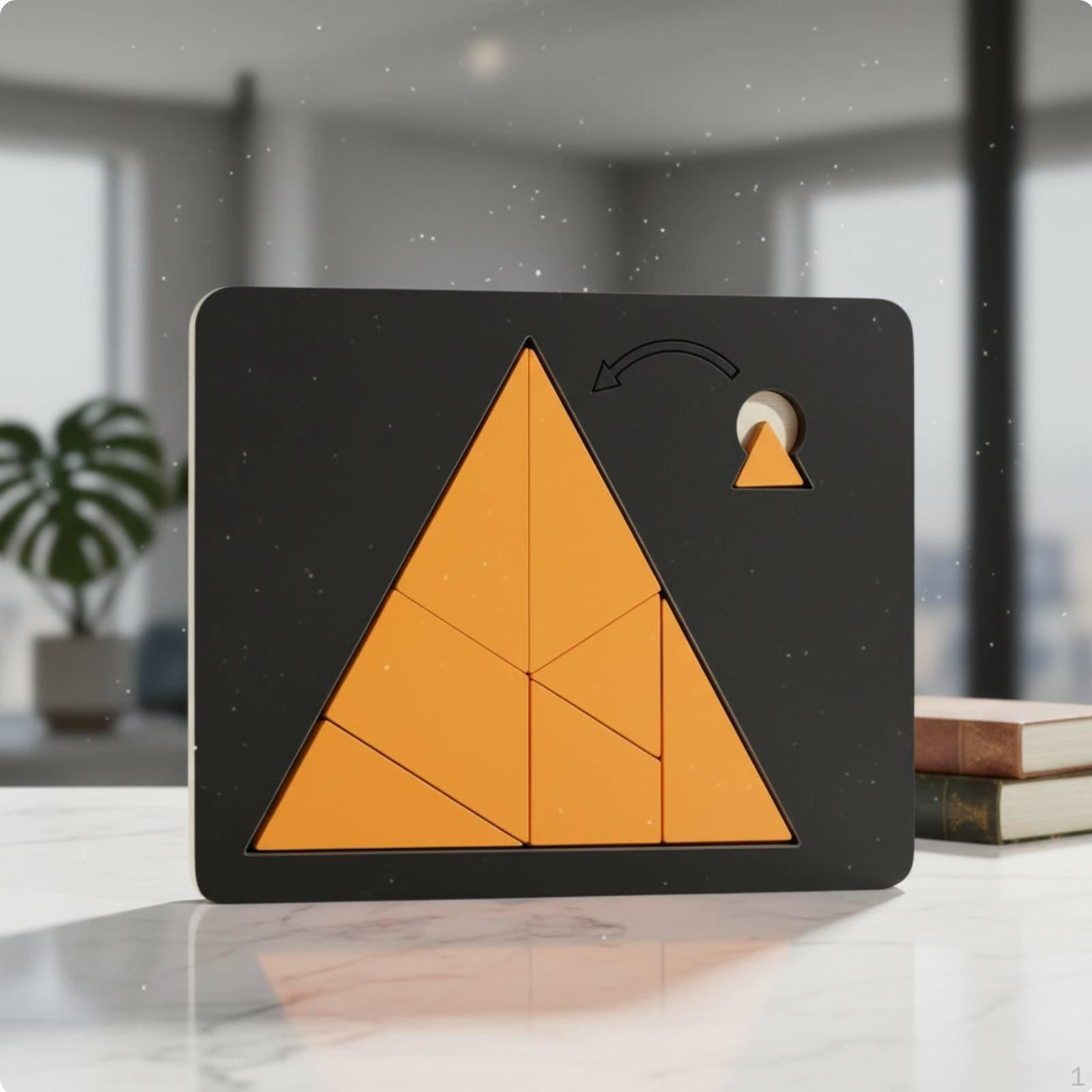 Wooden Impossible Puzzle Multiple Challenges Geometric Shape Game Board Develops Reasoning Skills