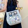 Bolso Bandolera Grande con Panel de Pantalla para Almacenamiento de Merchandising de Anime y Accesorios de Convención