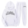New cross-border foreign trade pullover men's and women's same sports sweater set fashion sweater sweatpants fleece hoodie set