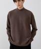 Triple Sense Brushed Half Turtleneck T-Shirt_Brown