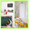 1Roll Self Adhesive Rainbow Pencil Edge Stickers Chalkboard Bulletin Board Border Paper 3Inch Border Classroom Decors