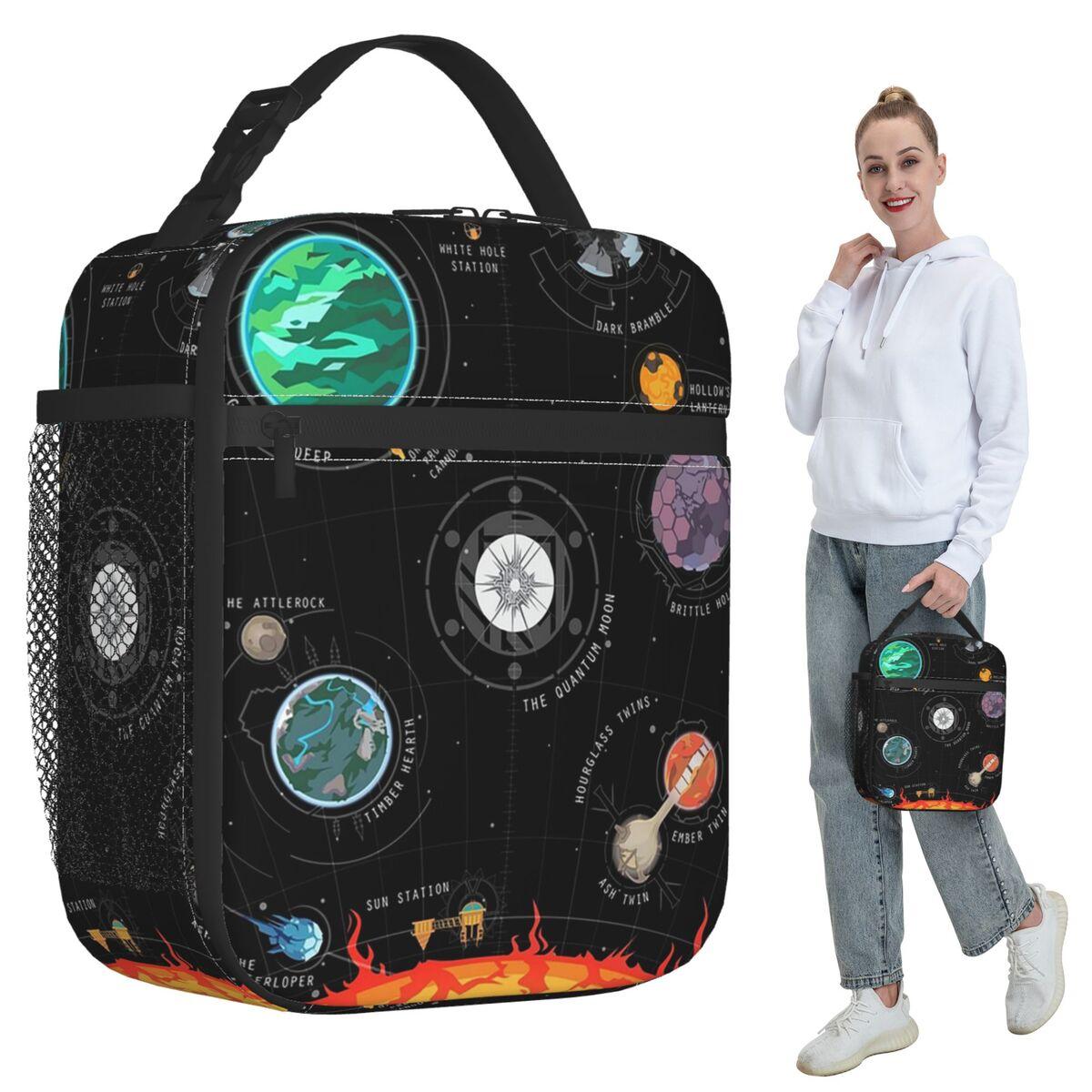 Outer Wilds System Insulated Lunch Bag for Women Office Cooler Thermal Food Box Tote Portable Lunch Boxes Container One Size