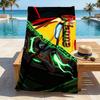 Custom Name Iron Man Stylish printed beach towel,a quick-drying, absorbent mat suitable for the beach, pool, gym, and travel fans gift