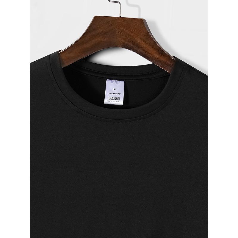 European Sizes Men'S Casual Short-Sleeve Round Neck T-Shirt