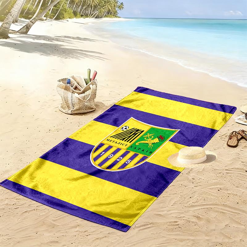 Asciugamano da Spiaggia Stampa Metalist Kharkiv, Asciugamano Grande Morbido Asciugatura Rapida per Spiaggia Campeggio Nuoto