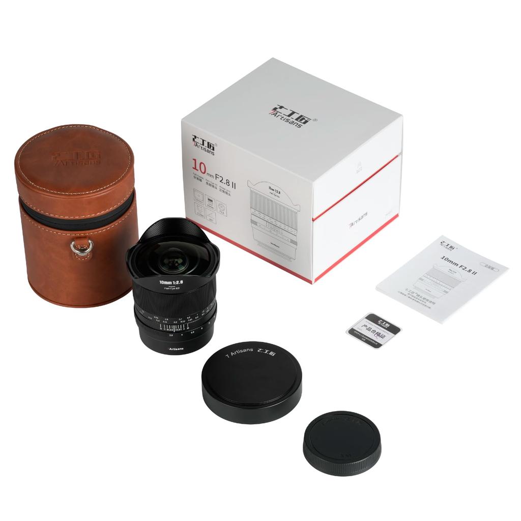 7artisans 10mm II Sony E Ultra Prime Manual Focus F2.8 E-Mount Lens, Compatible, Wide-Angle, Fisheye, Full-Frame, Lens, (2-Year Warranty)