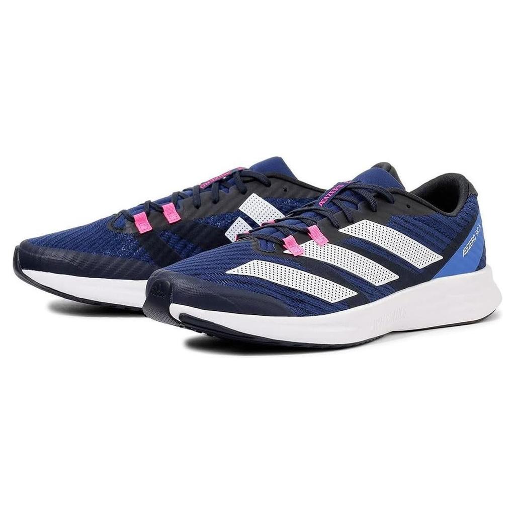 Adidas Adizero RC 5 Lace-Up Mesh Cushioning Durable Low-Top Carbon Plate Training Running Shoes Unisex Sneakers Blue Black ID6913