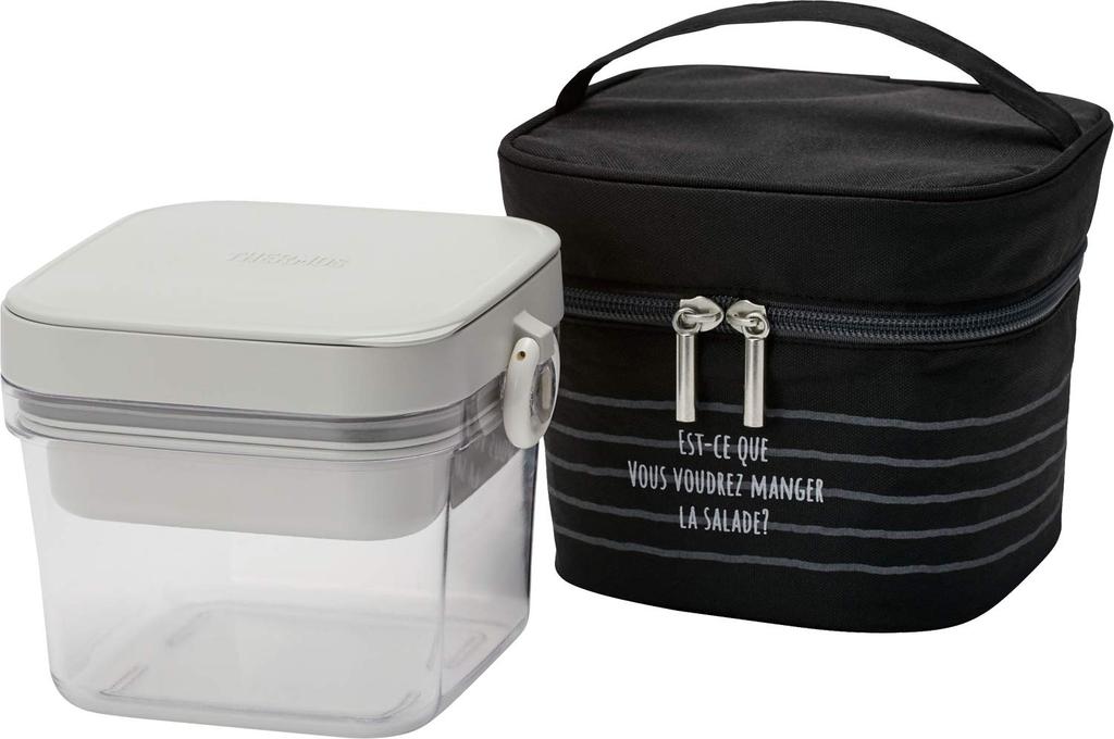 Thermos Lunch Insulated Salad BK Box, Container, 810ml, Black, DJR-950