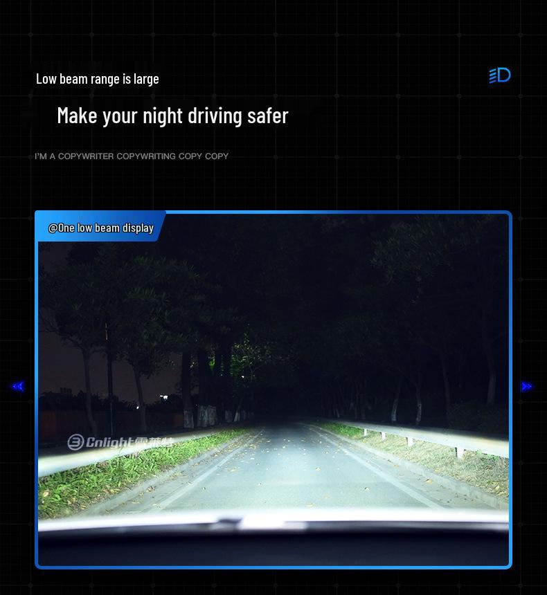 Shelite G-pro 110W LED Car Headlight H1H4H7H11 High/Low Beam