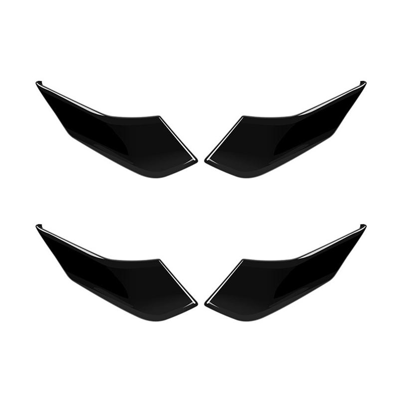 A16P-4X Car Window Trim Cover A Column Sticker Trim Modification Accessories For Toyota Corolla Cross Bright Black Bright Black