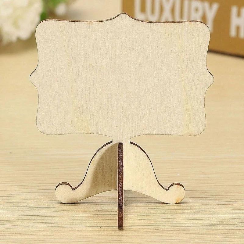 10 Pack Mini Wooden Chalkboard Blackboard Message Wedding Party Labels Tabletop Decoration