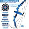 Kids Soft Dart Archery Set with LED Lights Indoor Outdoor Sports Gift for Boys And Girls. Halloween Christmas Thanksgiving 6