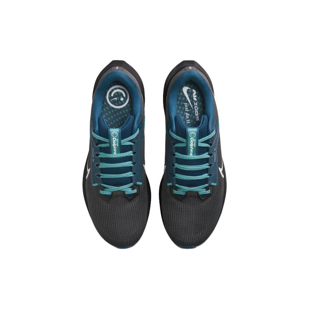 NFL x Nike Air Zoom Pegasus 40 Miami Dolphins Мужские кроссовки Черный Антрацитовый Турбо-зеленый DZ5997-001
