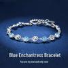 Classic Blue Enchantress Bracelet: Elegant Women's Jewelry Gift for Girlfriend or Best Friend.