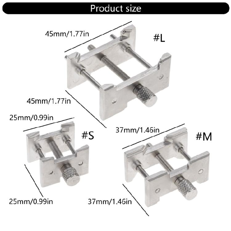 Multifunctional Fixed Base Aluminum Watch Movement Holder Watches Repair Accessory Watch Movement Clamp for Watchmaker
