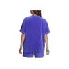 Nike Sportbekleidung Logo Besticktes Rundhals Kurzarm T-Shirt Damen Tops Blau DQ5946-430