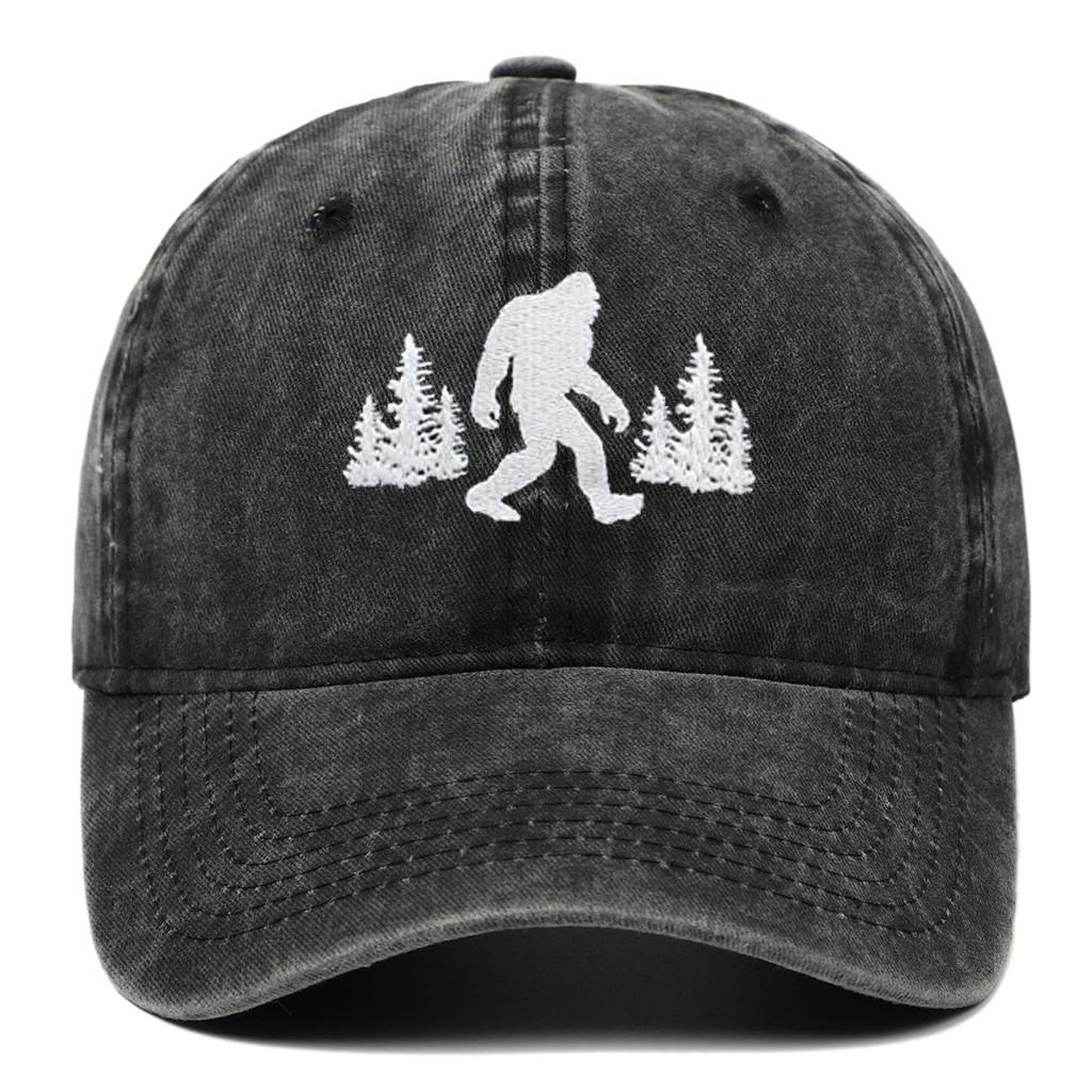 Embroidered Baseball Cap With Breathable Cotton Material For Sun Protection Black
