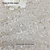 Sequin Bead Embroidery Elastic Mesh Fabric for DIY Sewing Stage Costumes Dress Scarf Clothing Fashion Cloth By The Meter