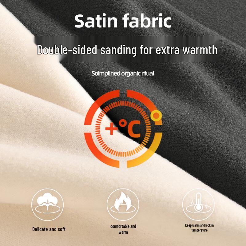 Jeanswest Men's Thermal Fleece-Lined Long Sleeve T-Shirt