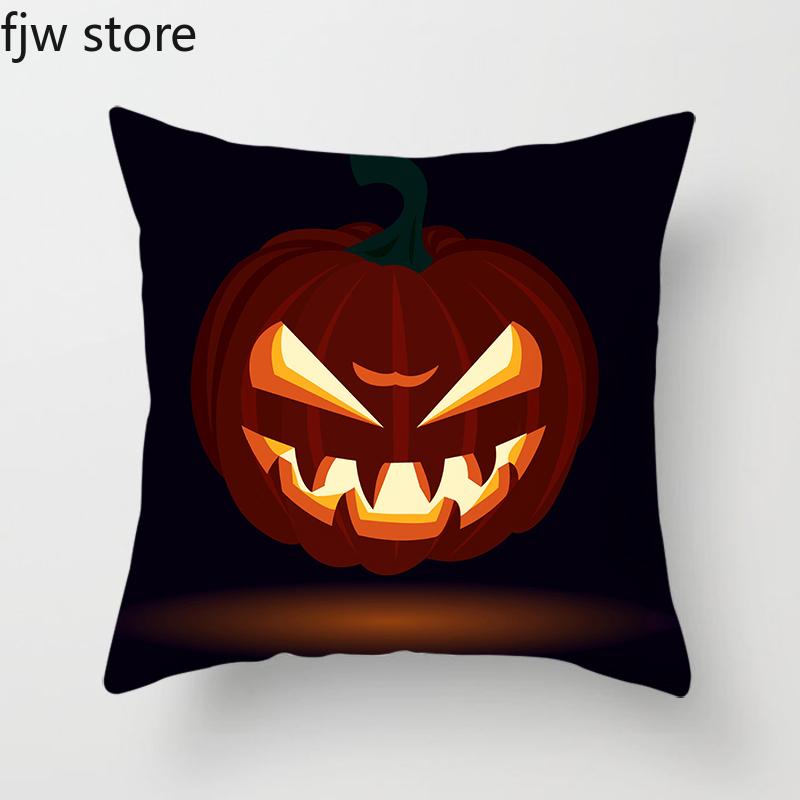 Halloween Decorative Pillowcase Home Decor Bedroom Living Room Sofa Cushion Cover Party Decoration Pumpkin Ghost Face