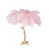 Nordic Ostrich Feather Desk Lamp for Bedroom and Living Room Decor
