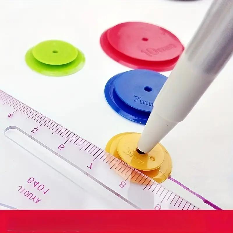 4PCS Sewing Scanning Wheel Roller Seam Wheel Sewing Patchwork Tool Line Wheel Tailoring Pattern Making Cloth Wheel