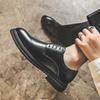 Lederschuhe Sommer atmungsaktiv Business Anzugschuhe Leder Hochzeitsschuhe Anzug Lederschuhe Schnürschuhe Derby Schuhe Herrenschuhe 19932-J