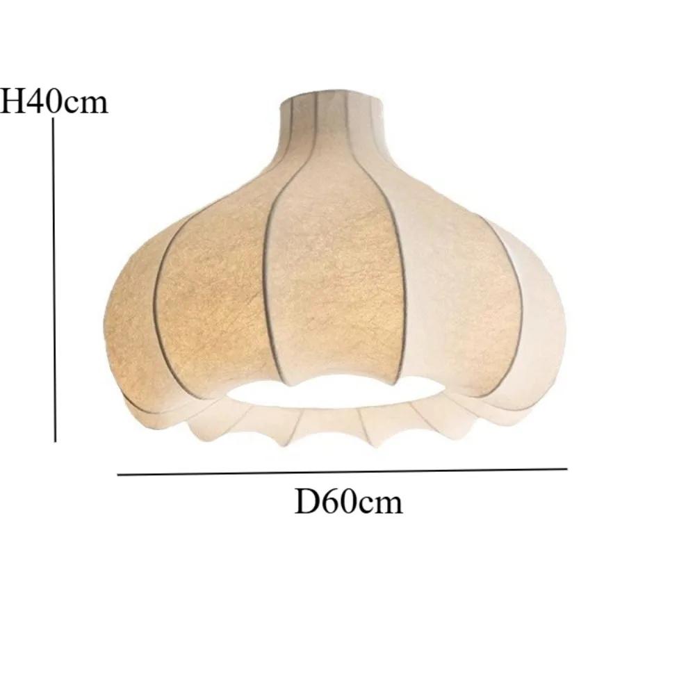 New French Medieval Pendant Luxury Chandelier for Living Room Clothing Store Simple Creative Cream Wind Fabric Hanging Lamp