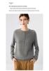 Lekasha Women's 7-Gauge Cashmere Half-Zip Round Neck Button-Up Sweater