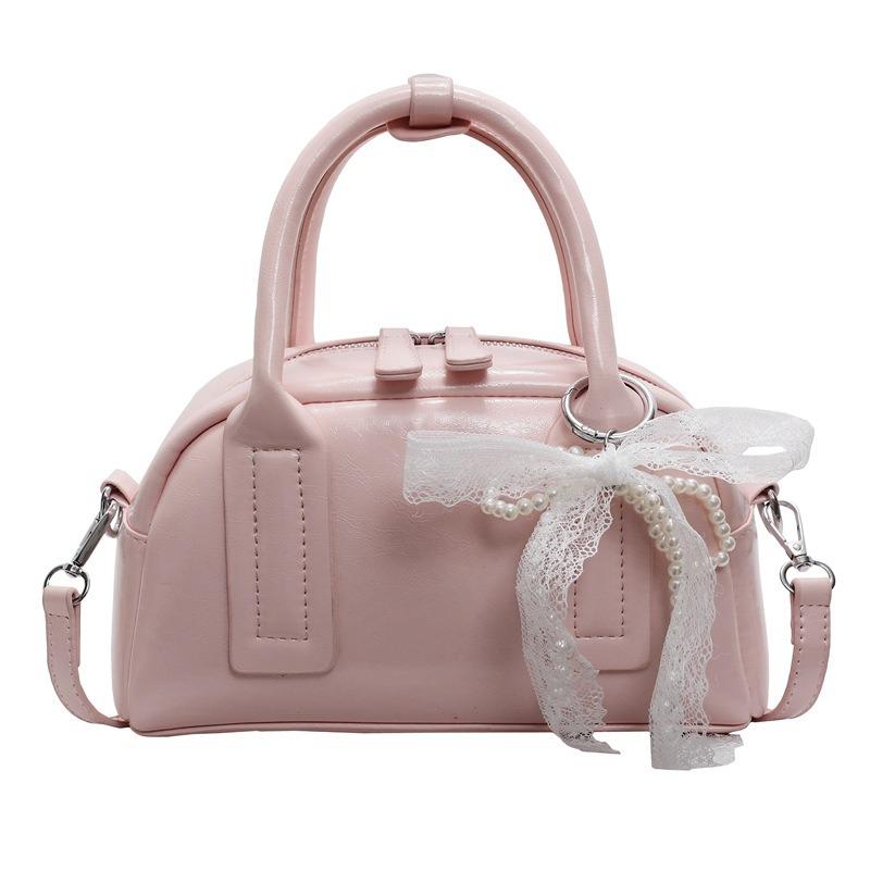 

Портативная сумка для боулинга с узором личи, женская, новая, модная, нишевая сумка-подушка, сумка-мессенджер розовый