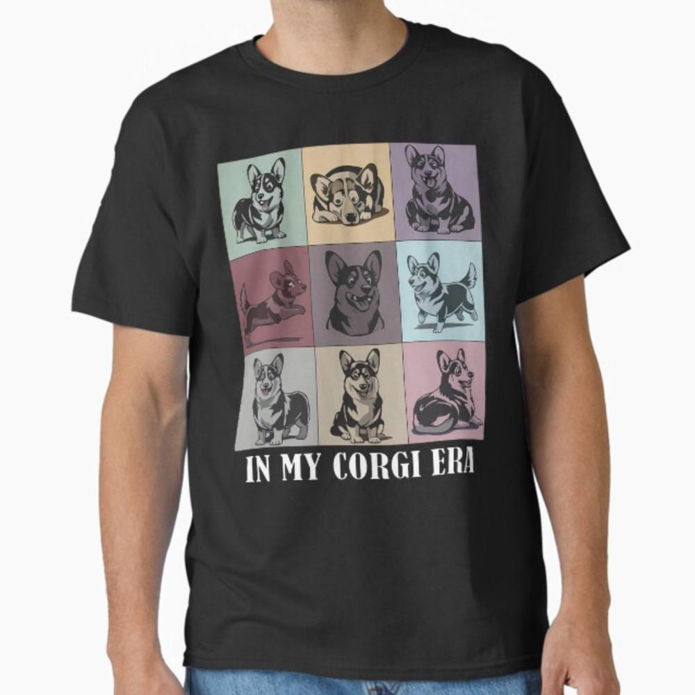 Retro In My Corgi Era Funny Corgi Mom Dog Lover Men Women Kids T-Shirt Unisex T-Shirt S