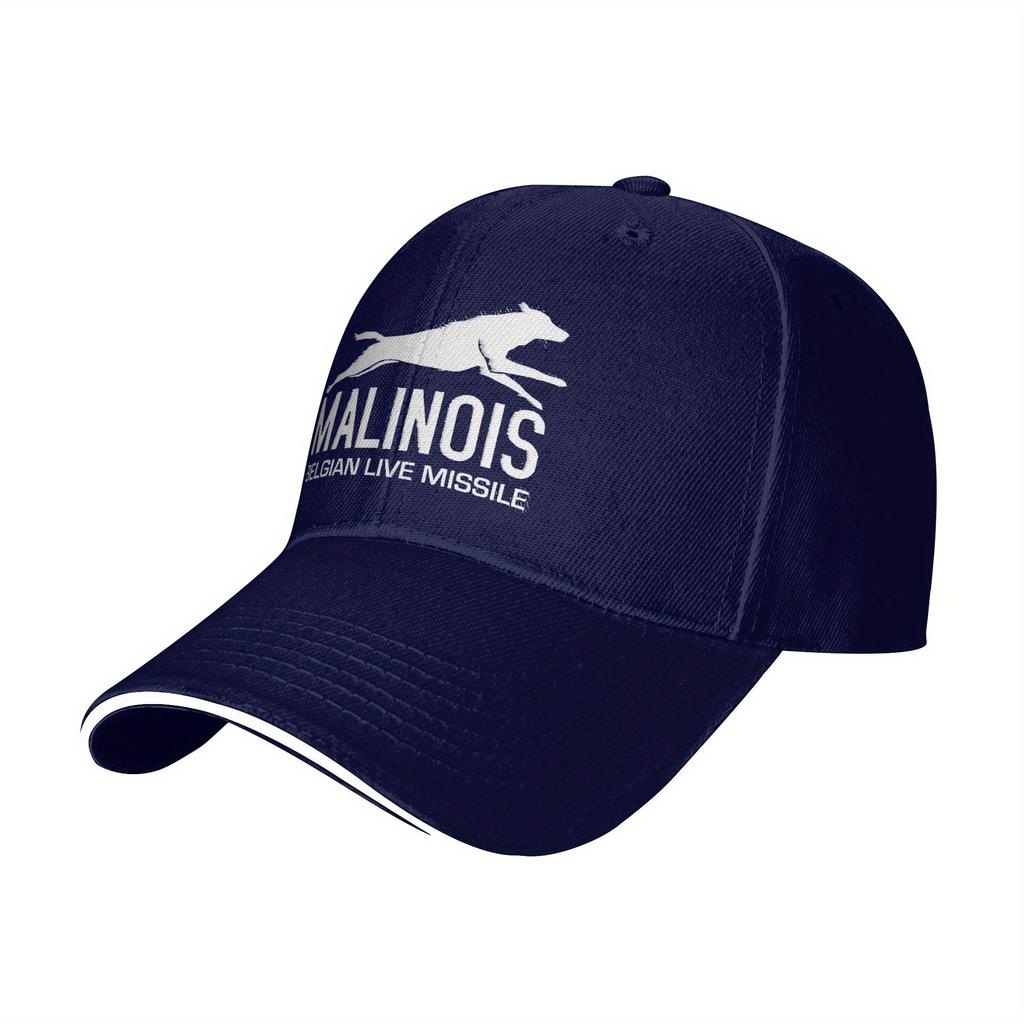 Piece MALINOIS Live Illinois Baseball Cap Adjustable Snap Button Breathable Polyester Hand Washable One Size for All