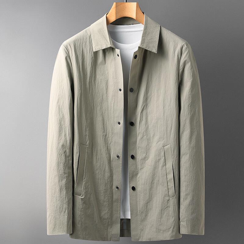 

Men s Versatile Nylon Blend Spring Autumn Trench Coat 170/M