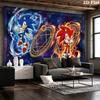 Hedgehog Cartoon Wall Tapestry Aesthetic Wall Hanging Printed Fabric Blanket Decorative Tapestries for Bedroom Living Room Home Decor
