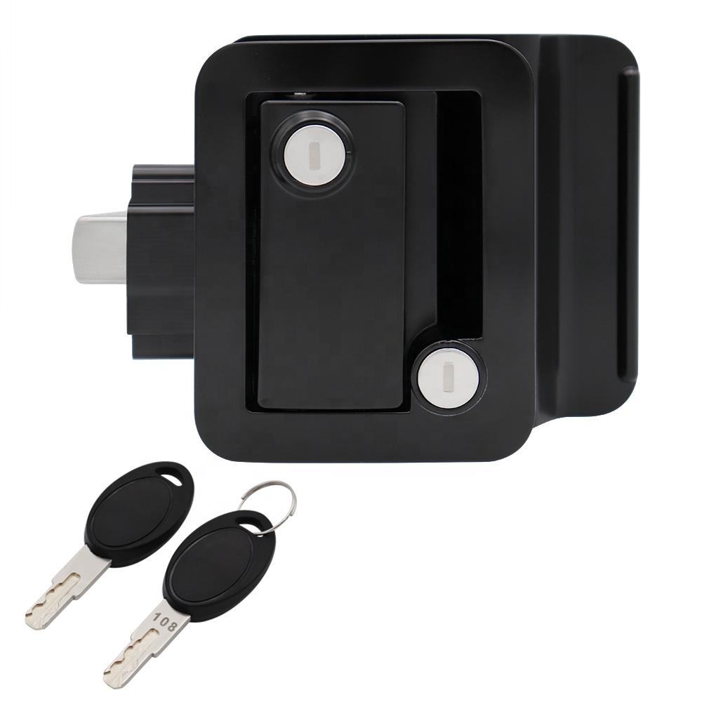 RV Door Locks Campe Travel Door Lock Motorhomes Accessories caravan Trailer RV Entry Door Latch Rv Camper Lock SS6206-BK