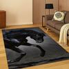 Tappeto Animale Cartoon Cavallo Steed per Camera da Letto Soggiorno Divano Sala Giochi Zerbino Decorazione Casa, Tappeto Area Bambini Antiscivolo