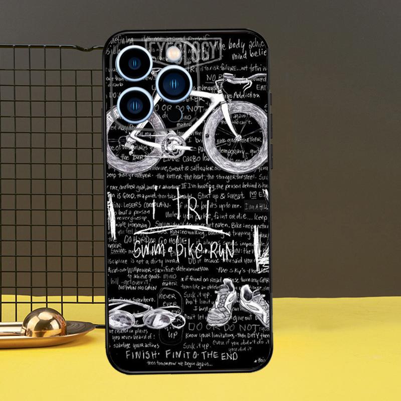 Schwimm Radlauf Triathlon Handyhülle Für iPhone 11 12 13 14 16 15 Pro Max Mini 7 8 Plus X XR XS Max Hülle