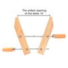 Durability Wooden Handscrew Clamp Superior Stability Wide Application for Instrument Repair DIY Woodworking Projects