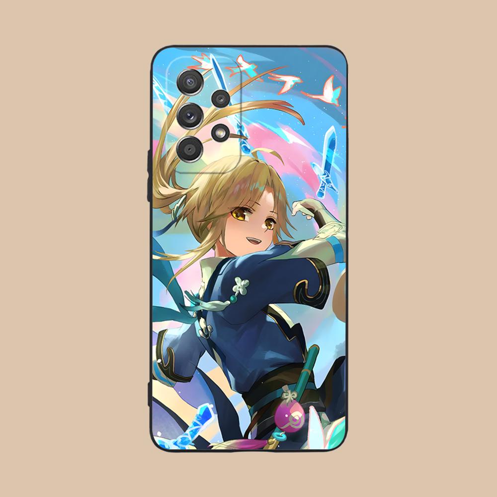 HSR Yanqing Matte TPU Mobile Phone Case for Samsung Galaxy M55 54 42 35 34 33 32 23 22 15 14 13 12 F55 5G Colorful Cover