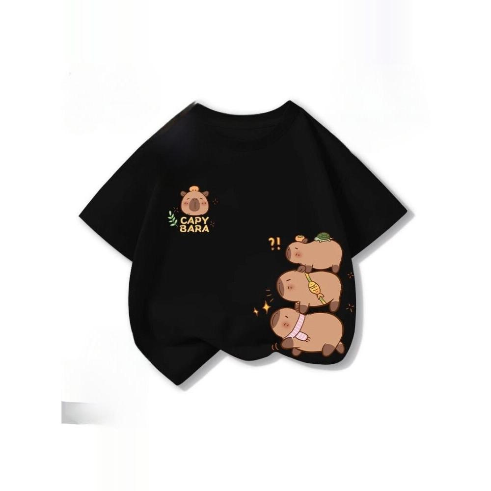 New Dolphin Clothing Short Sleeve T-shirt Cartoon Printed Children's Summer Fashion