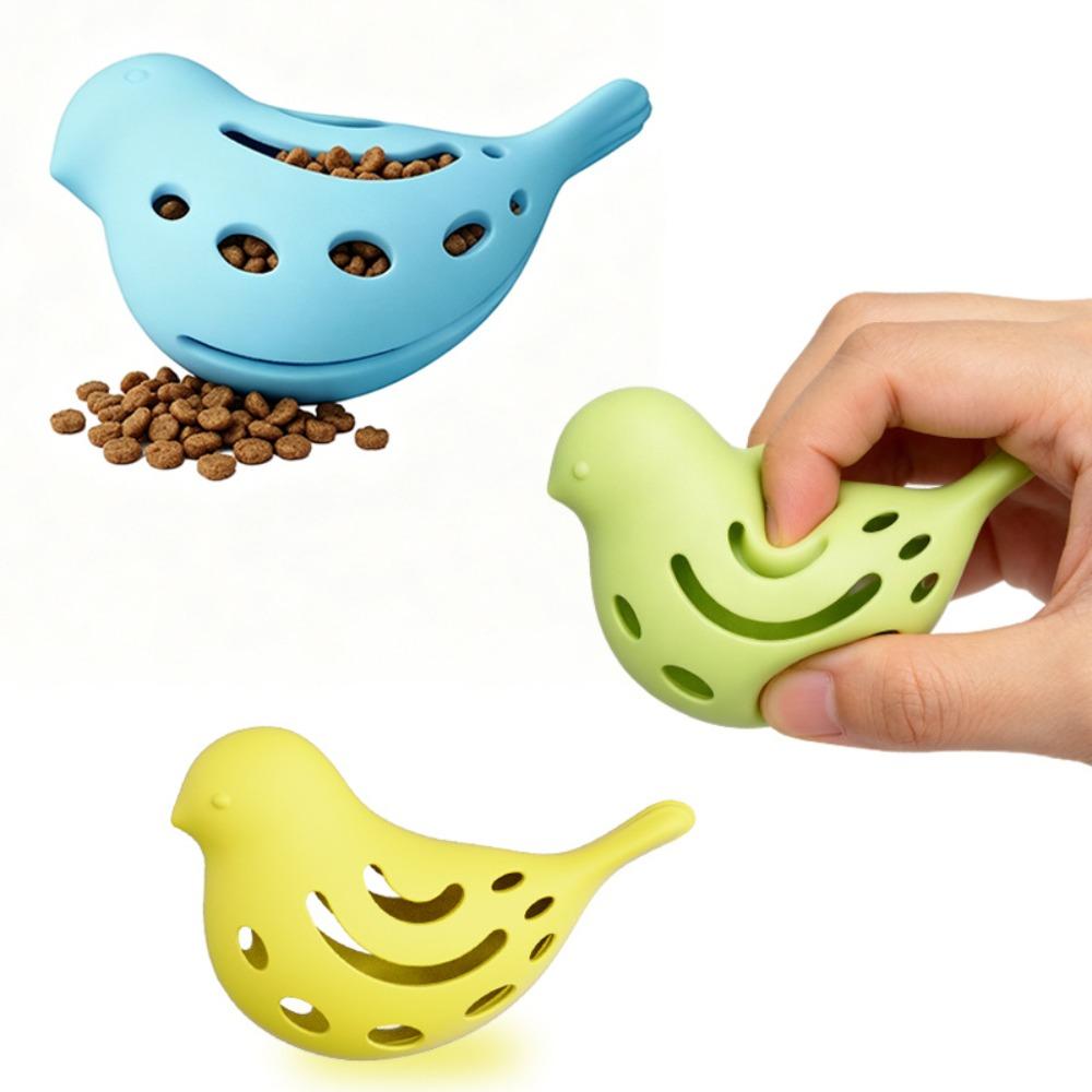 Fish Shape Treat Dispenser Silicone Cat Chew Toy Bite Toy Cat Foraging Toy Stress Relief