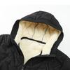 Men's Fleece Cotton Jacket Windproof Waterproof Stand Collar Coat Faionable Urban Sle Long Sve Coat Jacket