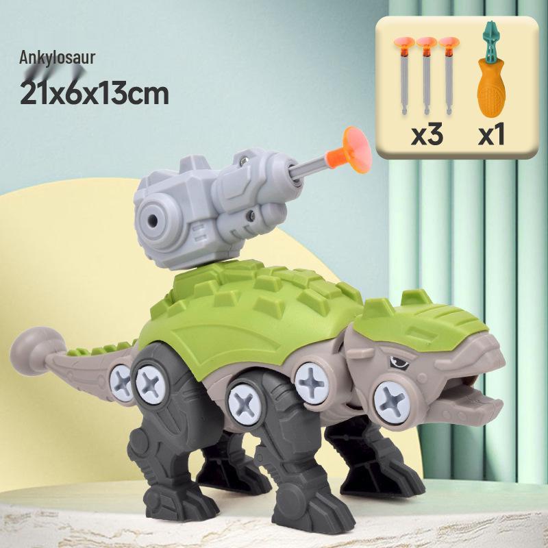 Detachable Dinosaur Toy: Educational Tyrannosaurus Rex & Triceratops Model for Children 0.1 kg each model