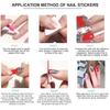 French Manicure Stickers Set Chip Resistant Design Seamless Adhesion Perfect For Short Or Long Nail Shapes