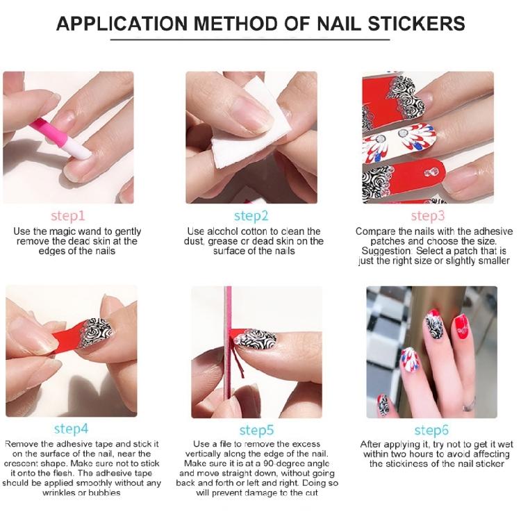 French Manicure Stickers Set Chip Resistant Design Seamless Adhesion Perfect For Short Or Long Nail Shapes