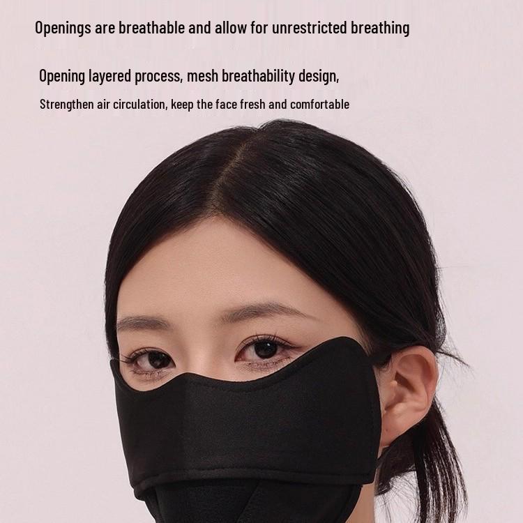 Newcomer Exclusive: Women's Autumn/Winter Fleece-Lined Breathable Sun Protection Face Mask