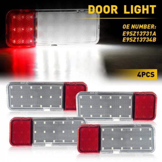 4pcs Door Interior Panel Courtesy LED Lamp L&R For 1997-2002 Ford Expedition